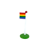 Pride Flag with grass green base