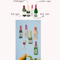 Rosé, keramisk Vægophæng Vinflaske