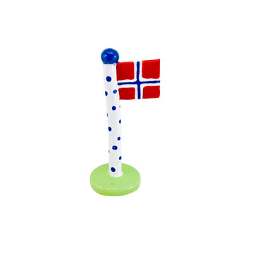 Norsk flag, Polka dot med pastelgrøn fod