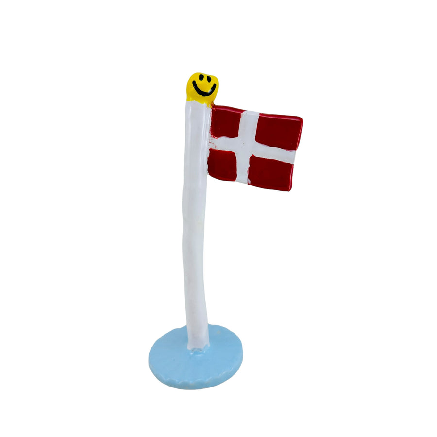 Smiley knop keramikflag