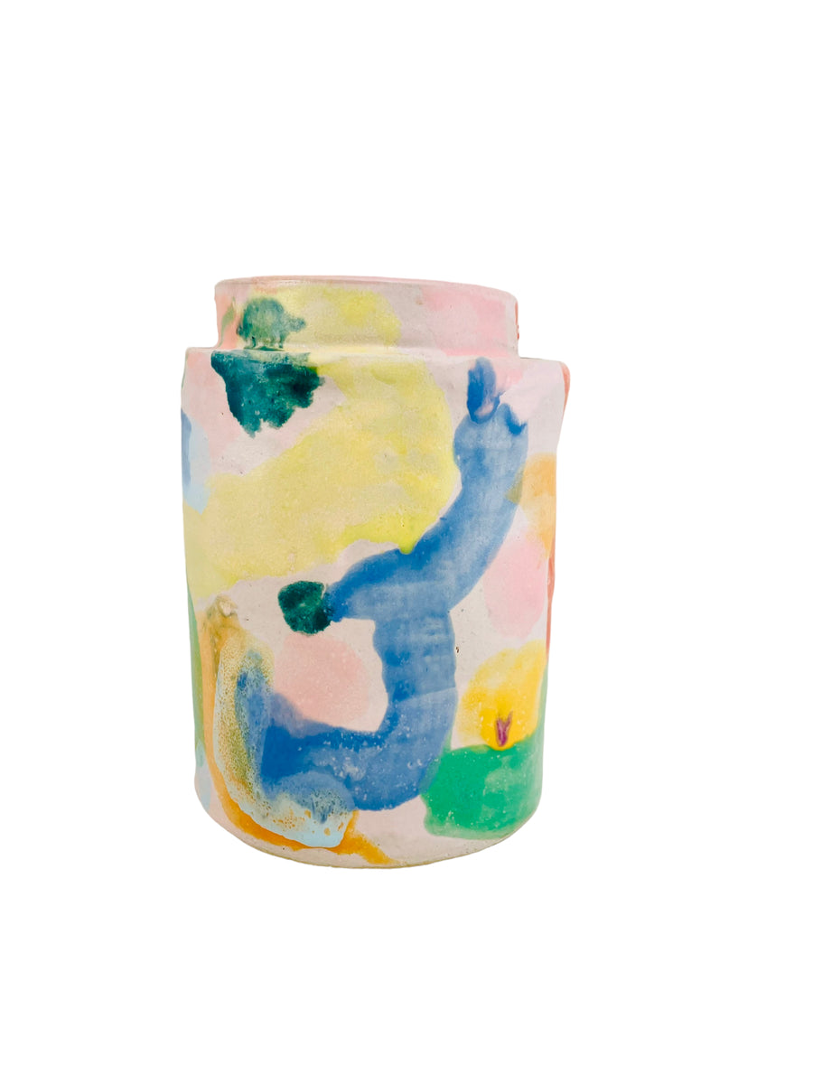 Multifarvet Splash Vase
