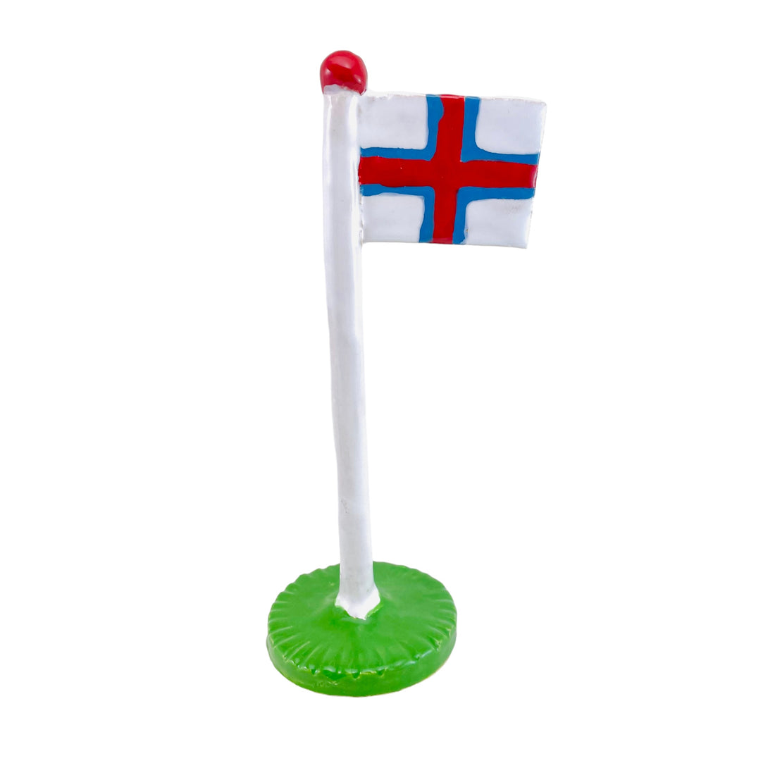 Færøsk Klassisk flag med grøn bund