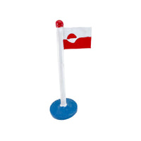 Grønlandsk Flag med klassisk stang