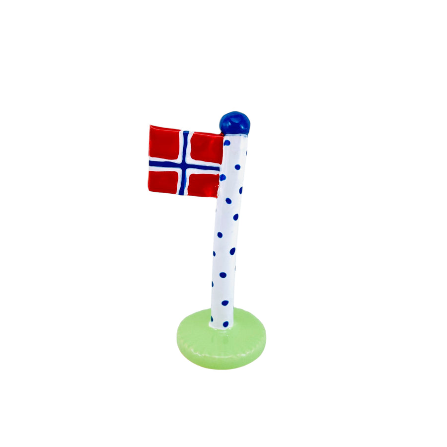 Norsk flag, Polka dot med pastelgrøn fod