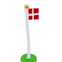 Dannebrogsflag med guldknop