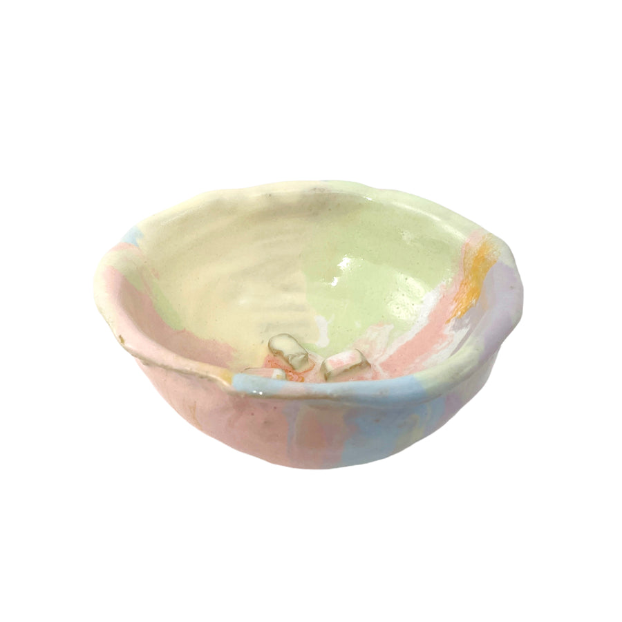 Lille splash keramik sæbeskål