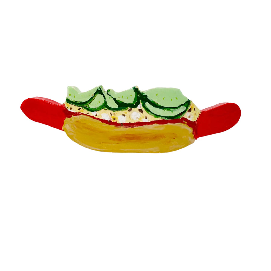 Vægophæng - Hotdog med rød pølse