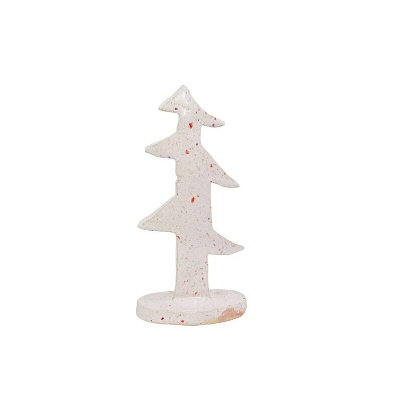 Keramik juletræ i lyst